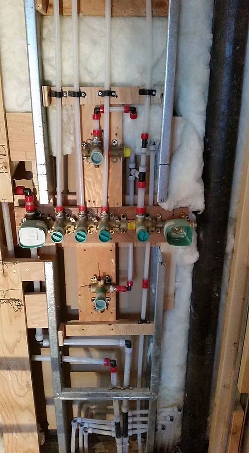 Multi-Shower System — Multi-head shower system with concealed valves and balanced water distribution.